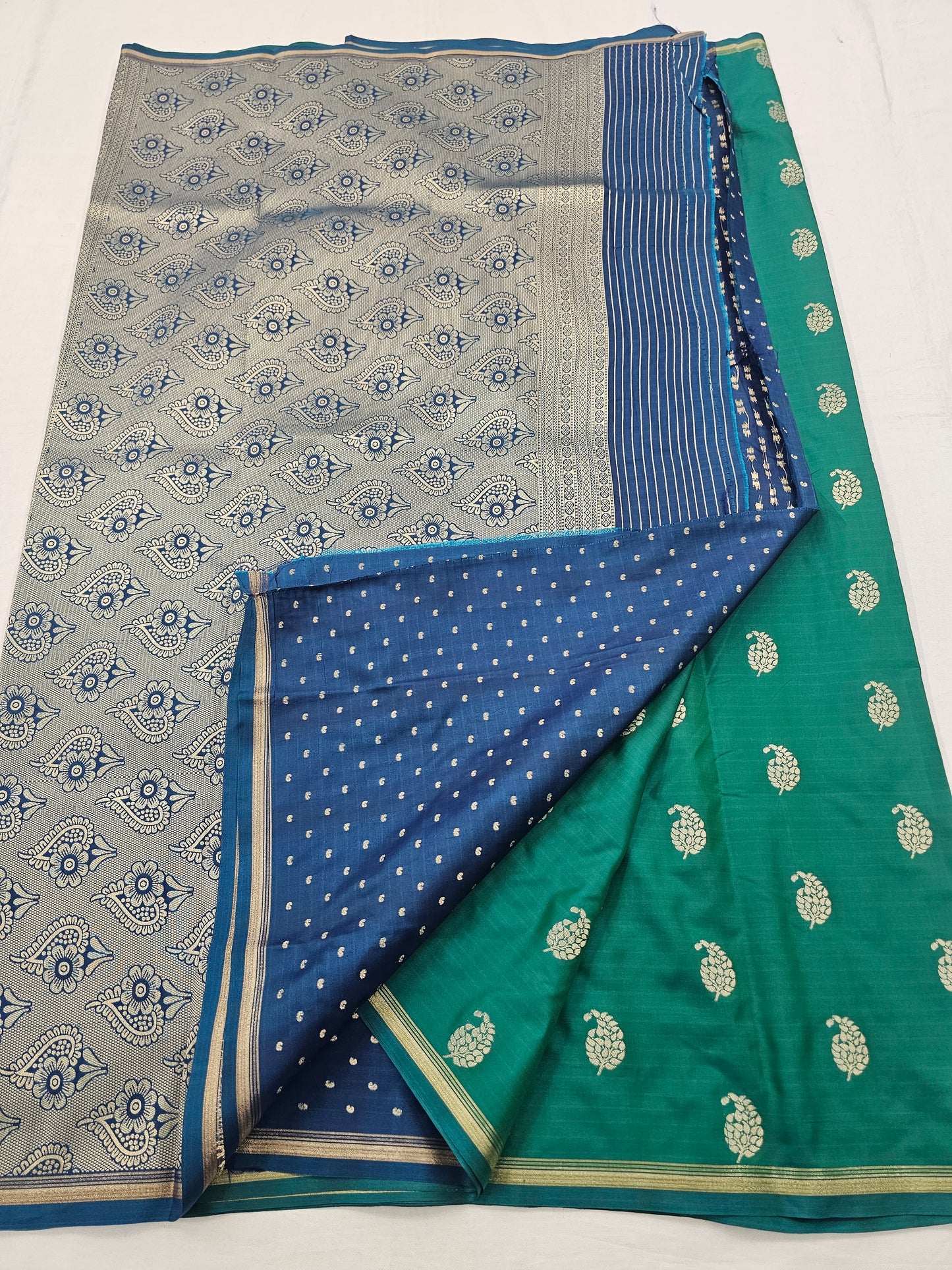Kanchipuram Blended Fancy SoftSilkSarees 005