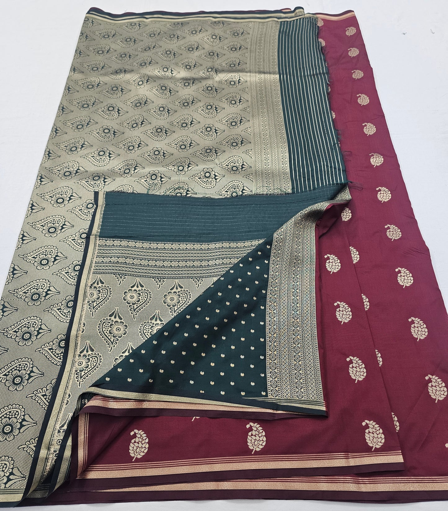 Kanchipuram Blended Fancy SoftSilkSarees 006