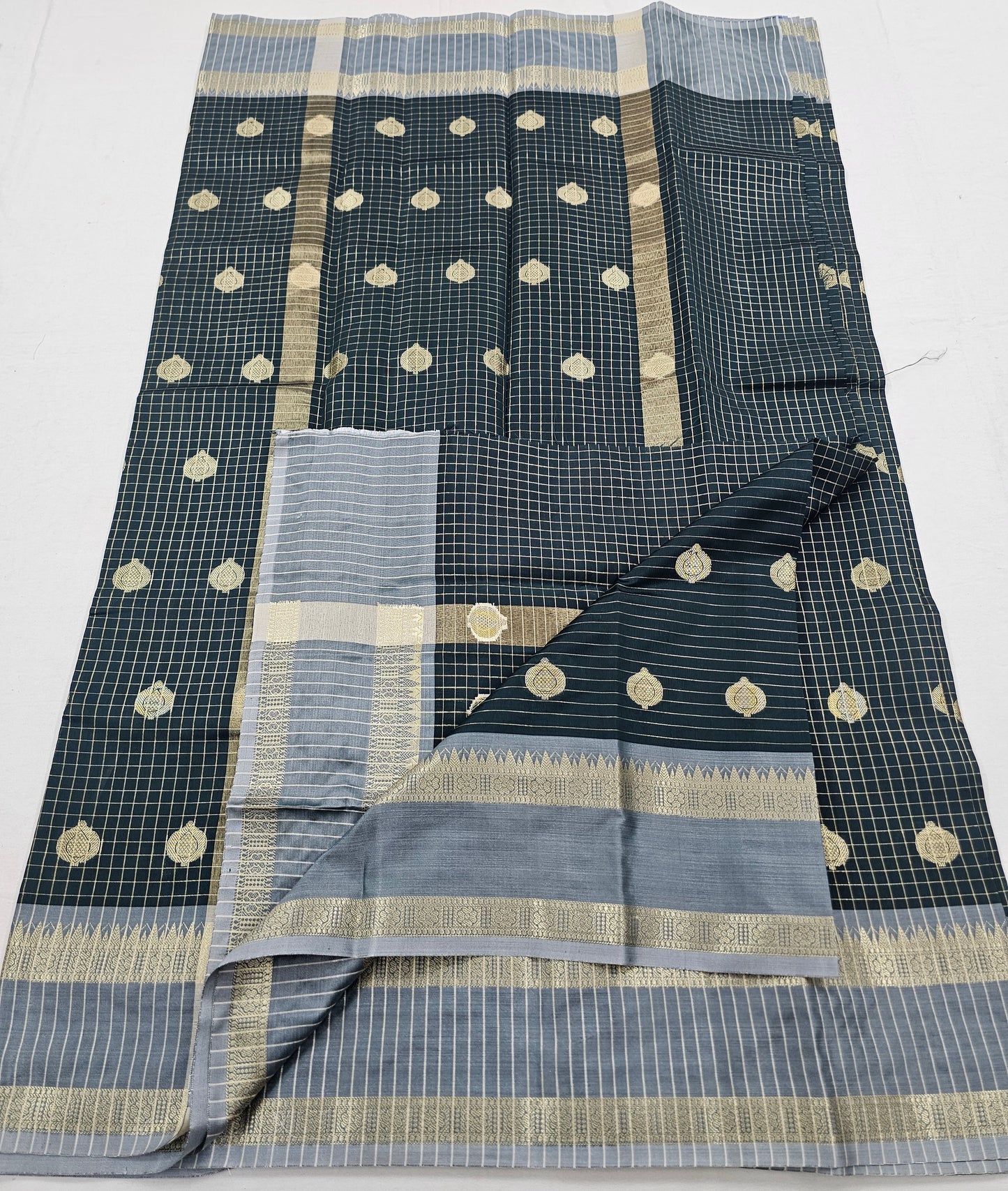 Kanchipuram Blended Fancy Soft Silk Sarees 1298