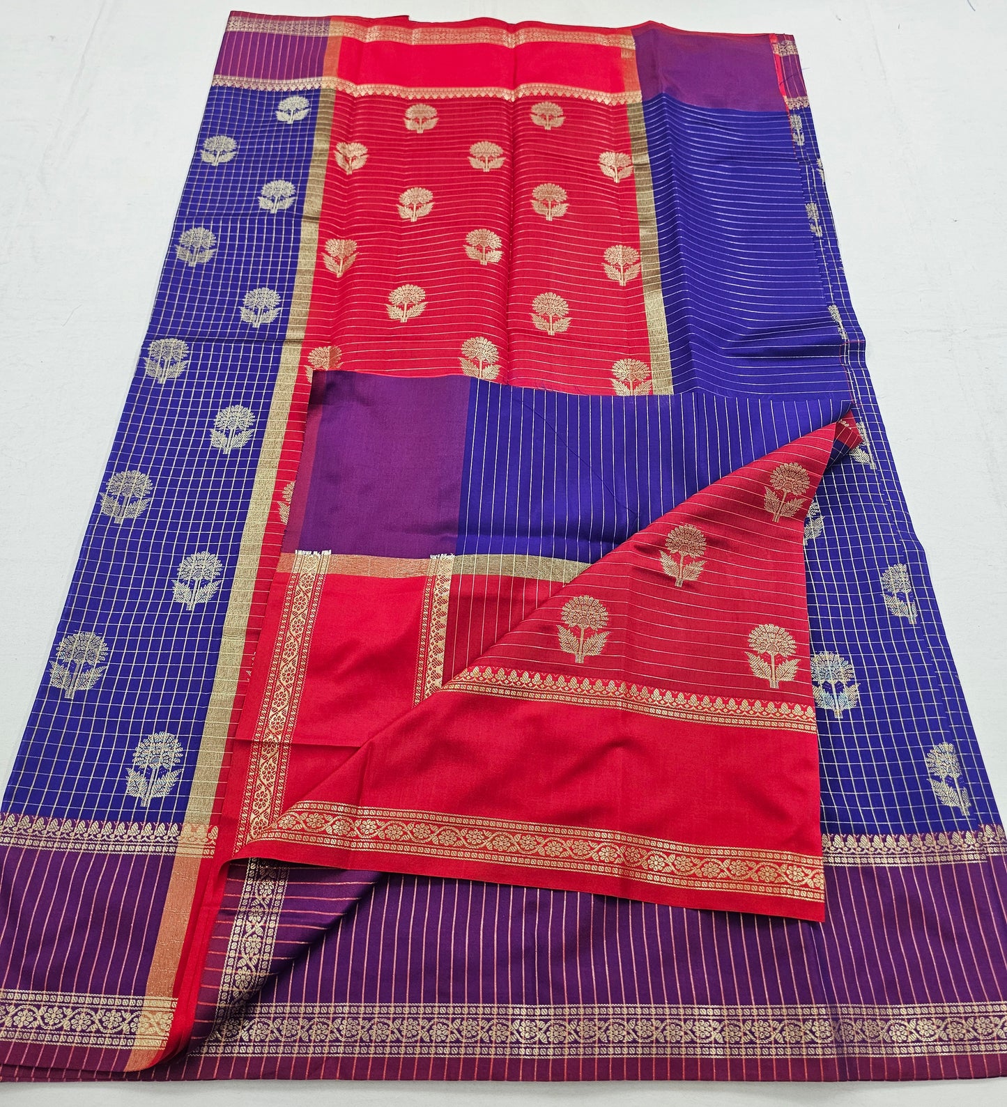 Kanchipuram Blended Fancy Soft Silk Sarees 1299