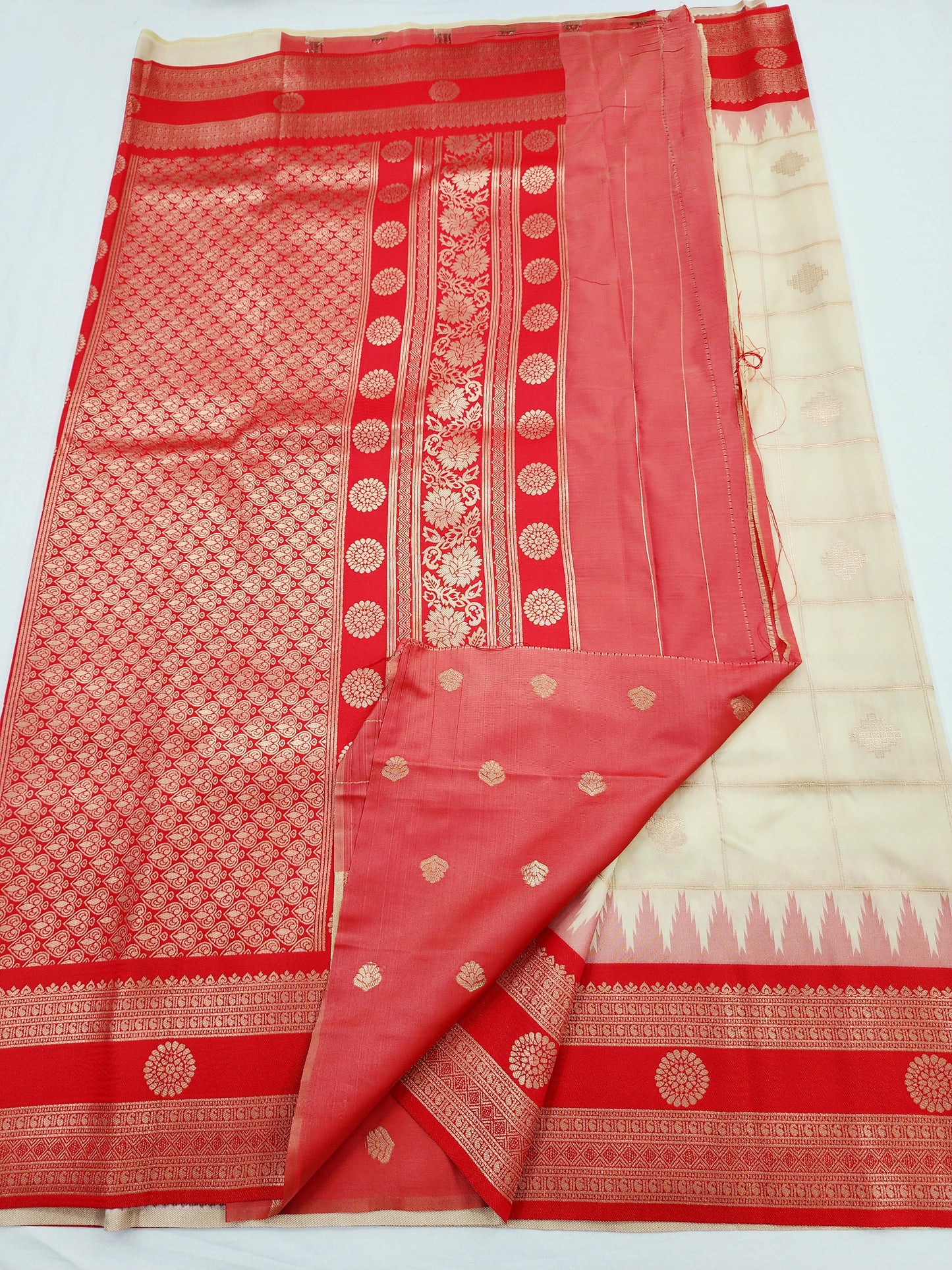 Kanchipuram Blended Vintage Korvai SilkSaree 005