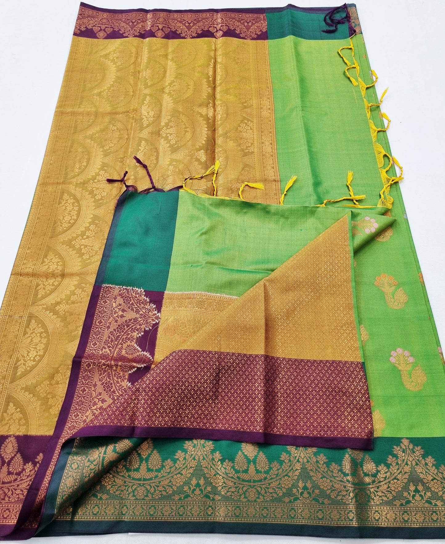 Kanchipuram Blended Fancy Soft Silk Saree 403