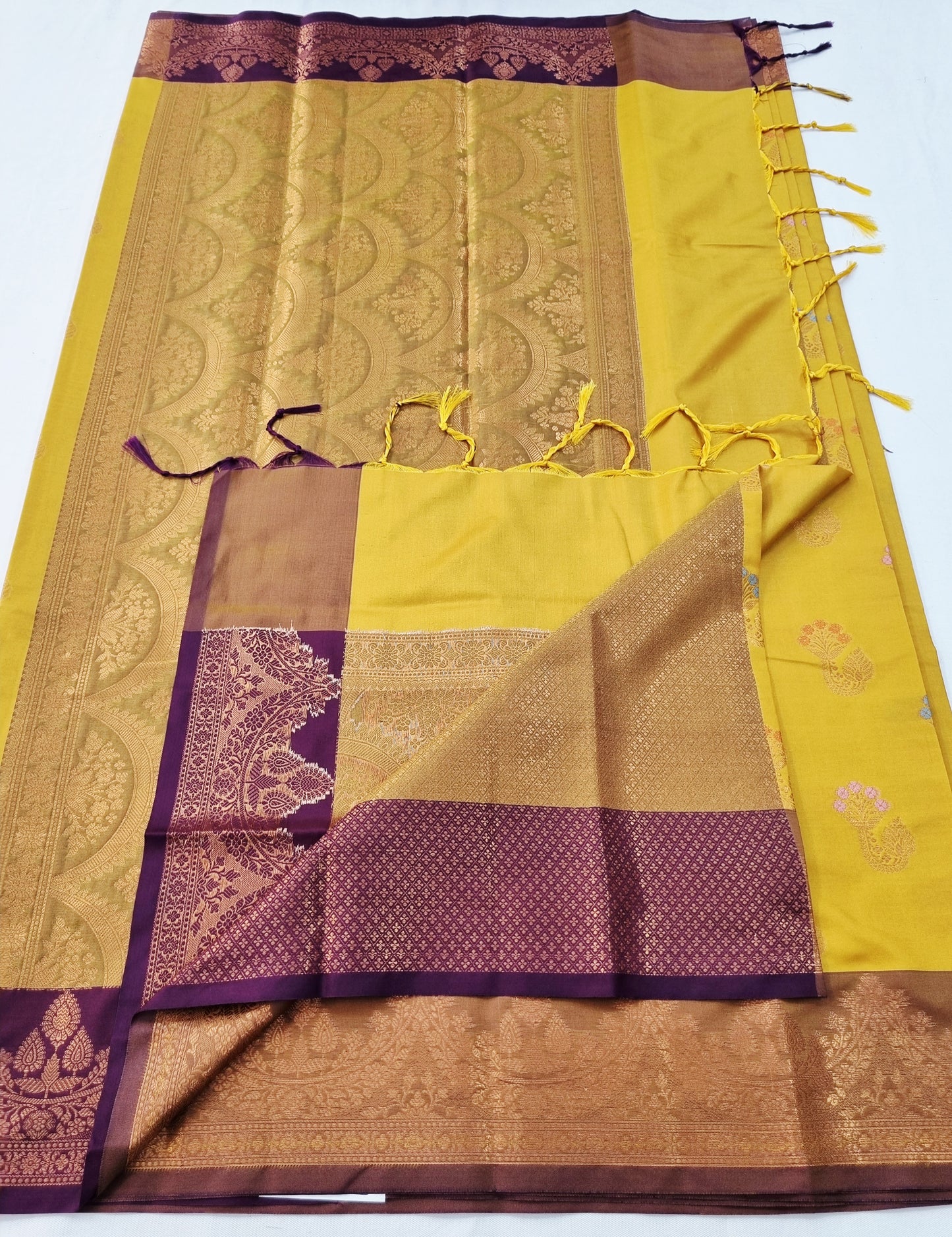 Kanchipuram Blended Fancy Soft Silk Saree 406