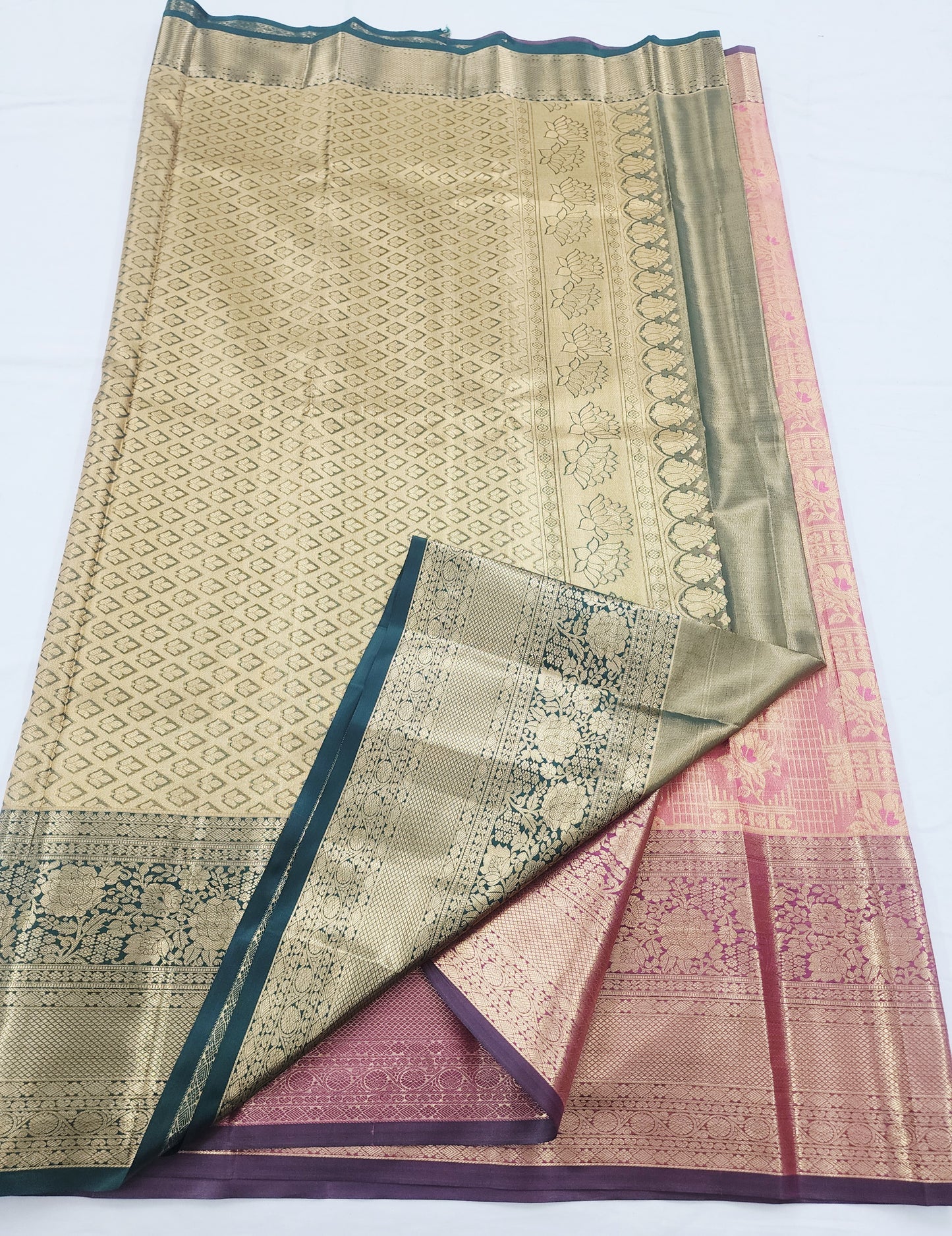 Kanchipuram Blended Tissue Bridal Silk Saree 367