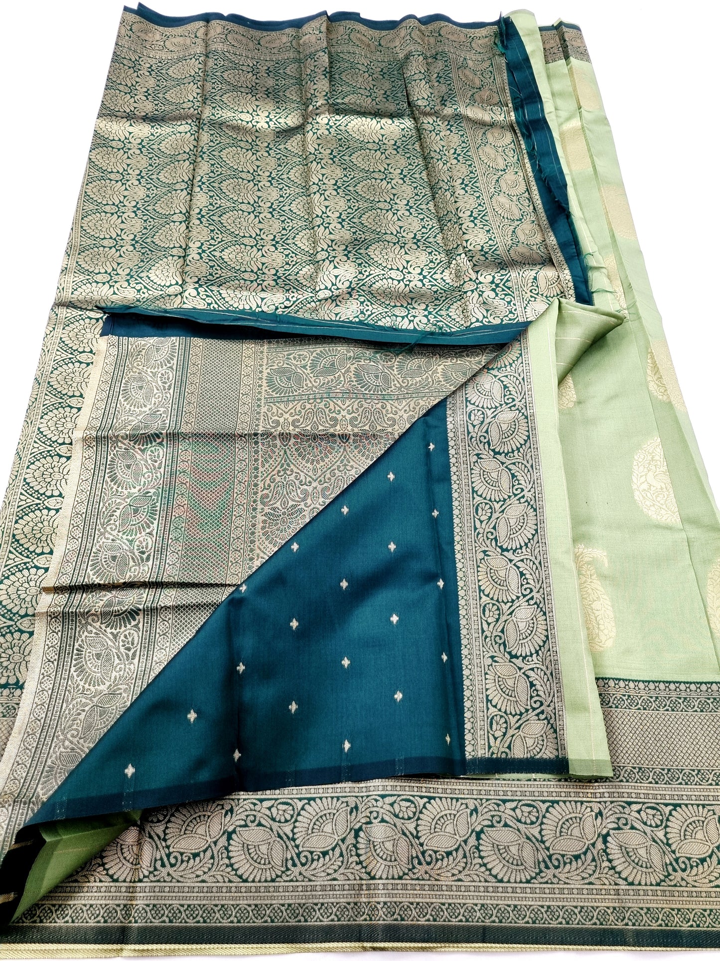 Kanchipuram Blended Fancy Butta Silk Saree 007