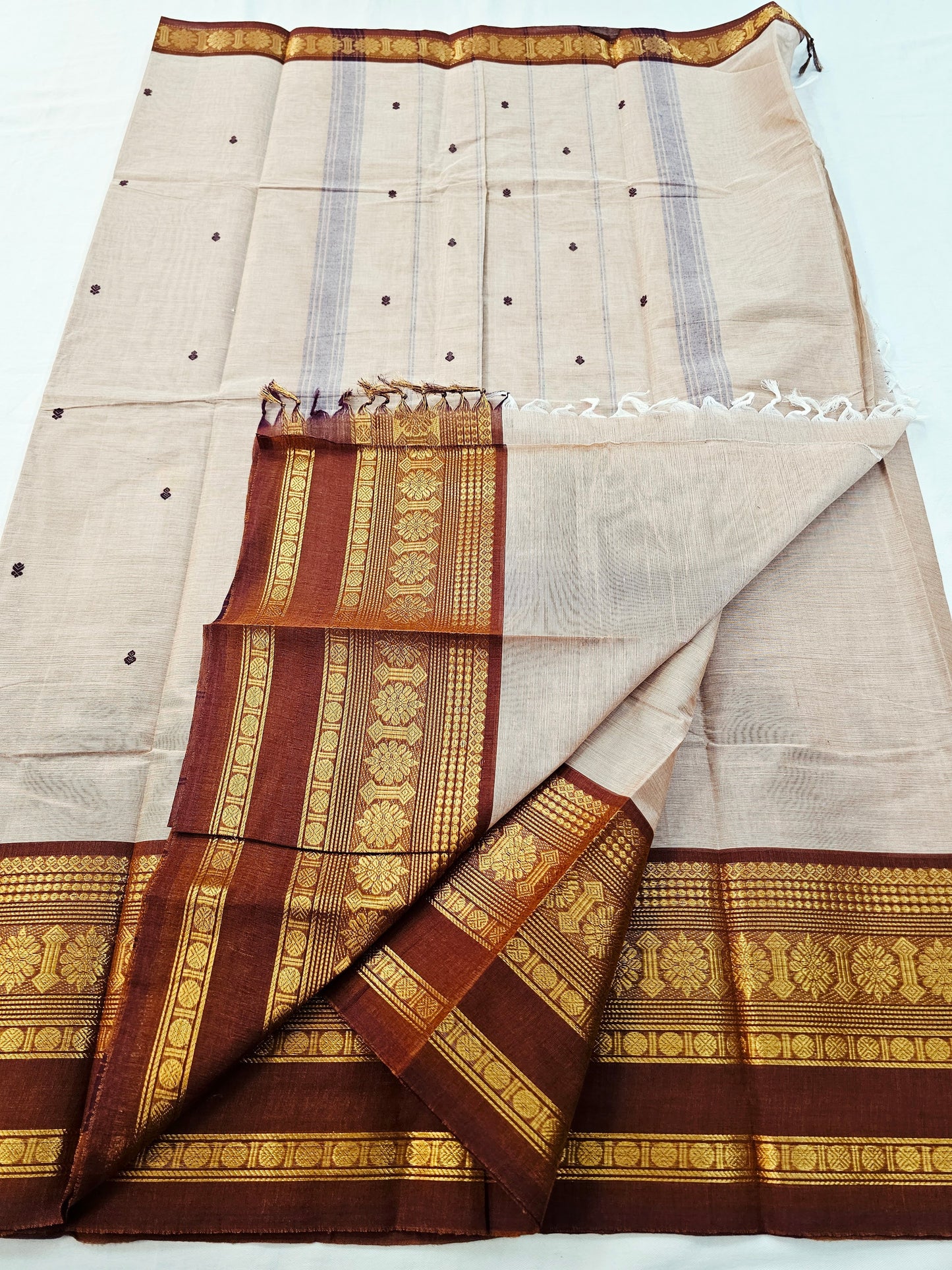 Kanchipuram Pure Korvai Cotton Saree 020
