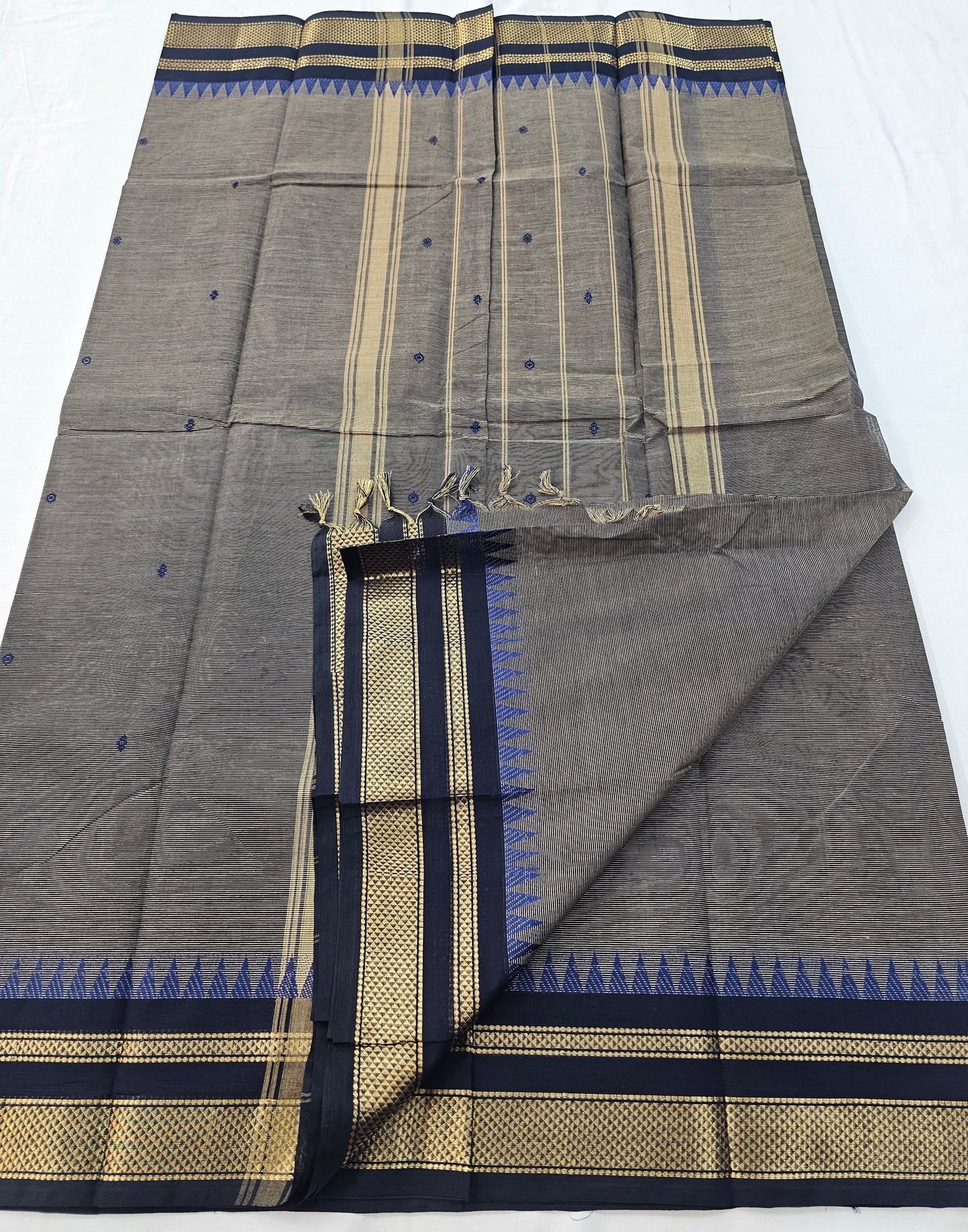 Kanchipuram Pure Korvai Cotton Saree 008