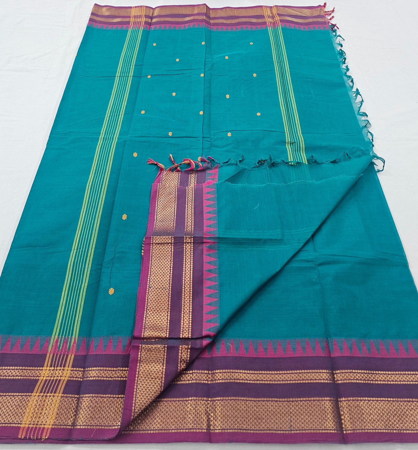 Kanchipuram Pure Korvai Cotton Saree 007