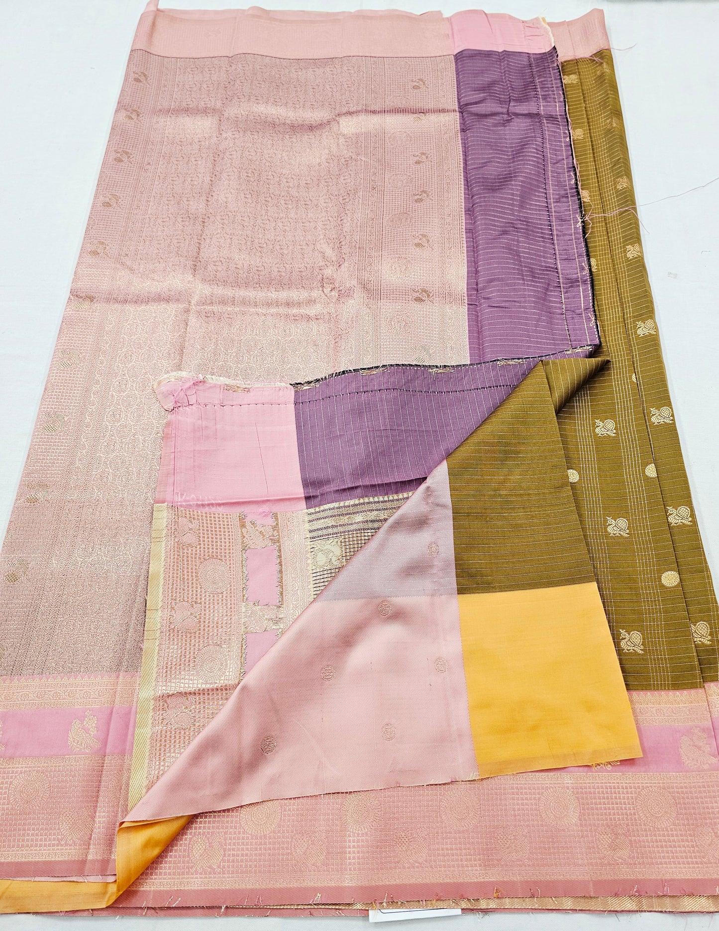 Kanchipuram Blended Korvai Silk Saree 003