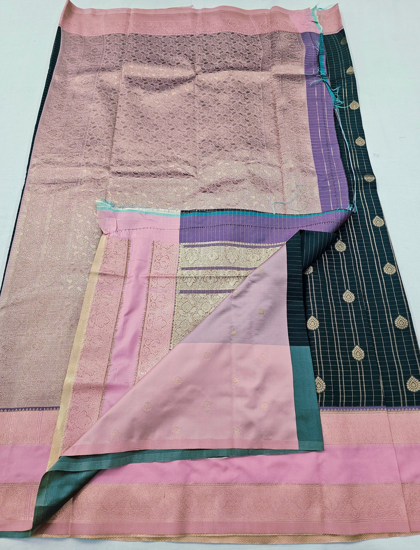 Kanchipuram Blended Korvai Silk Saree 005