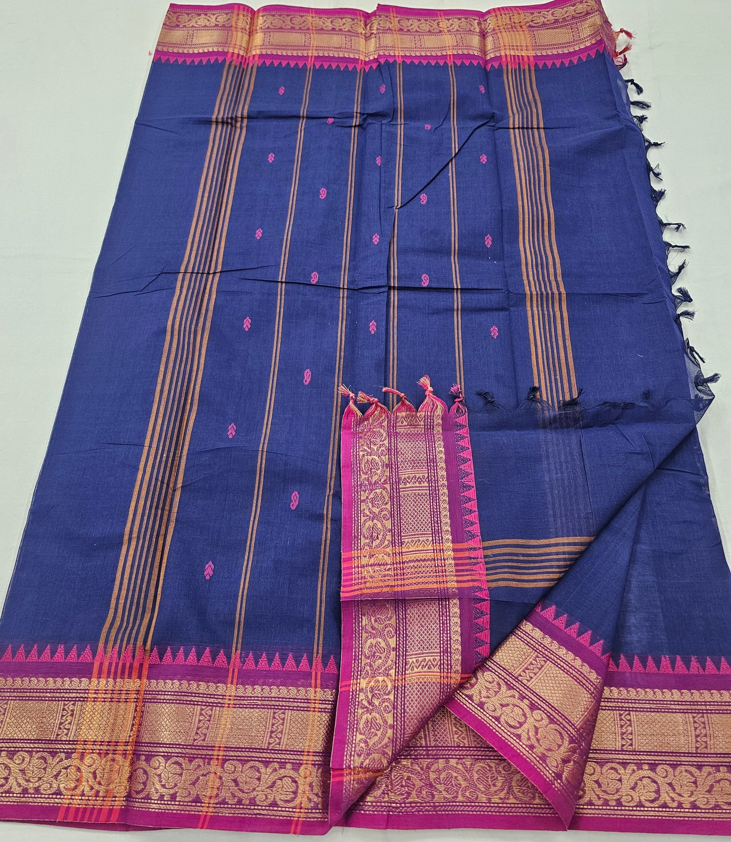 Kanchipuram Pure Korvai Cotton Saree 025