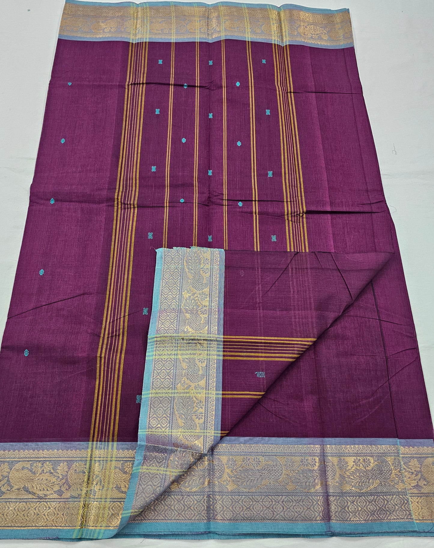 Kanchipuram Pure Korvai Cotton Saree 052