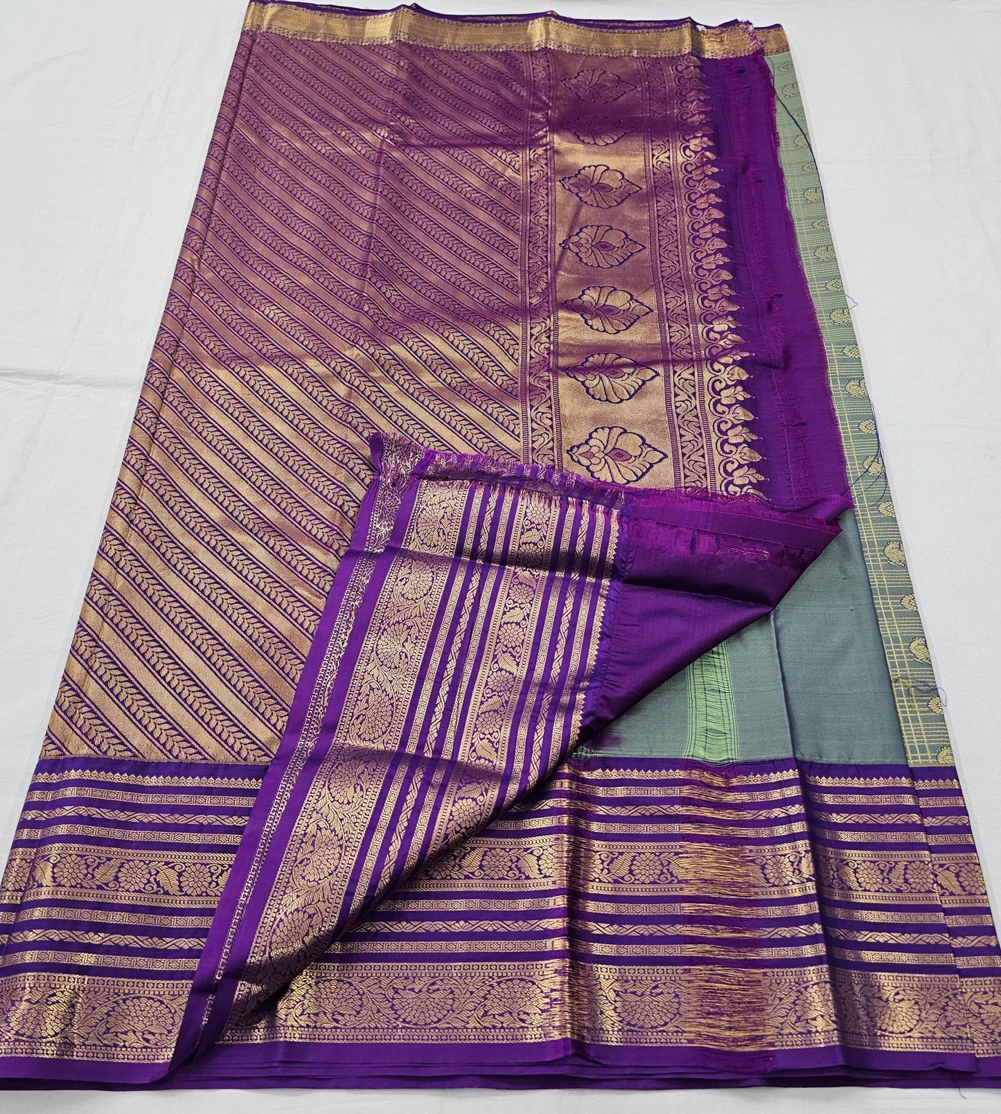 Kanchipuram Blended Vintage Bridal Silk Saree 002