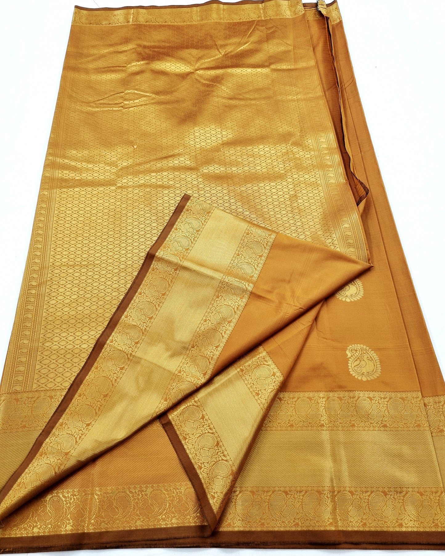 Kanchipuram Blended Self Butta Silk Saree 003