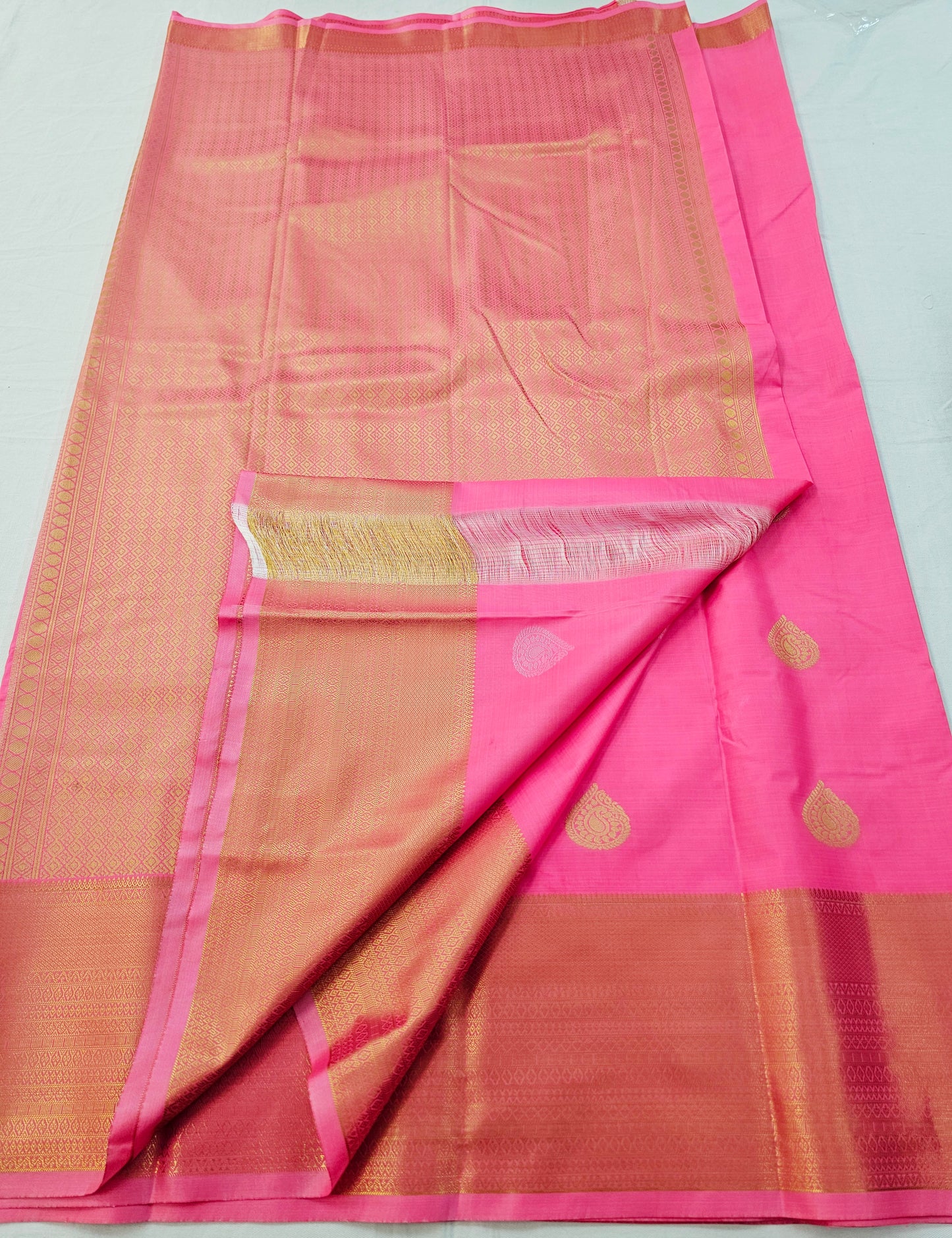 Kanchipuram Blended Self Butta Silk Saree 005