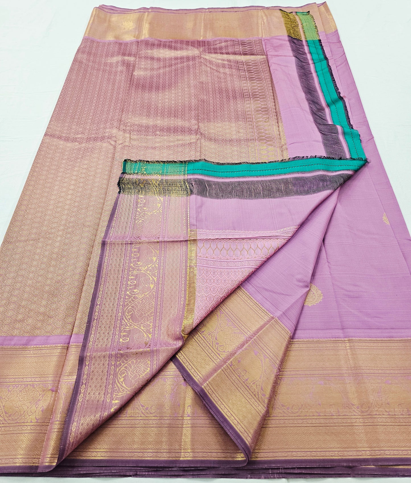 Kanchipuram Blended Self Butta Silk Saree 012
