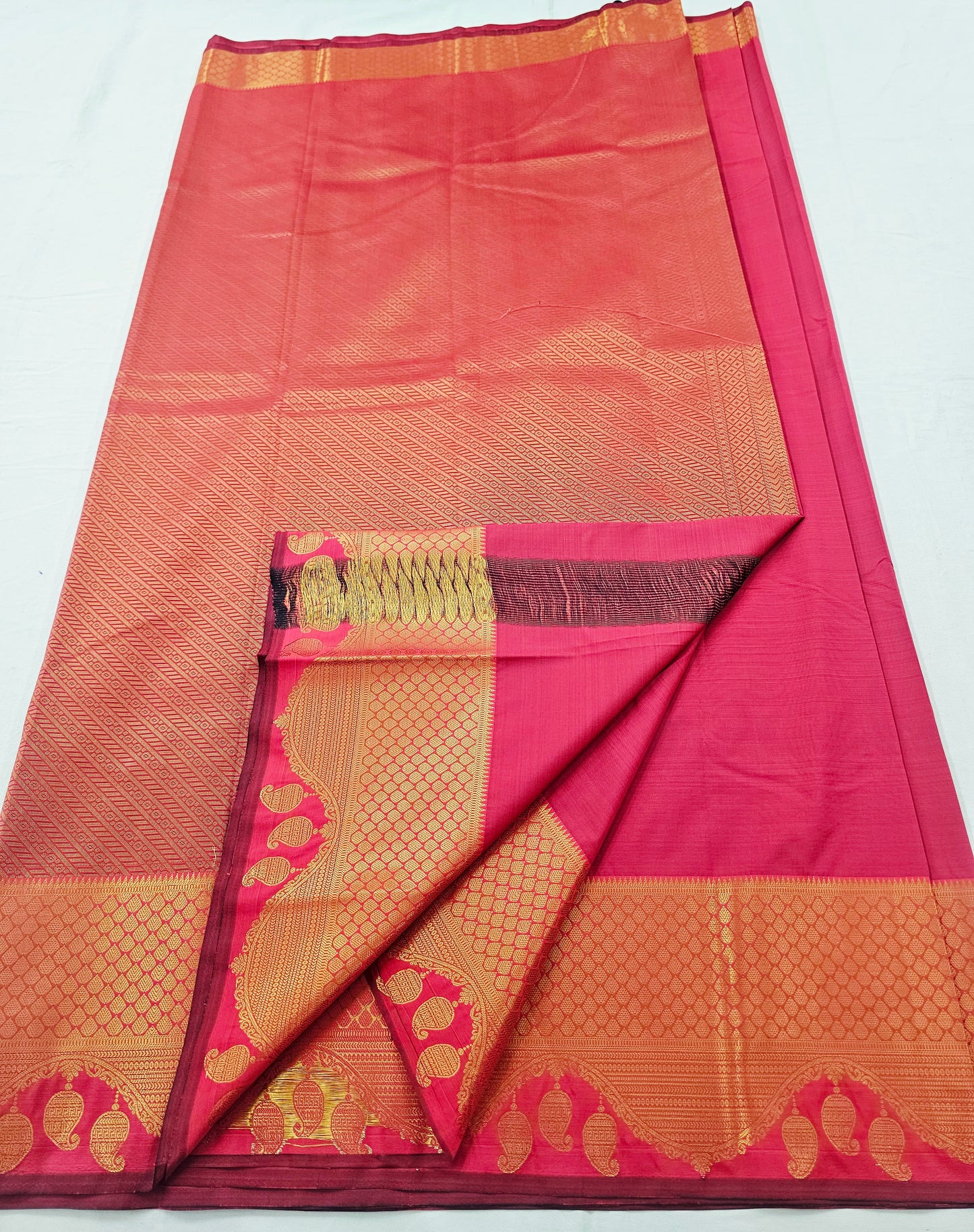 Kanchipuram Blended Self Butta Silk Saree 013
