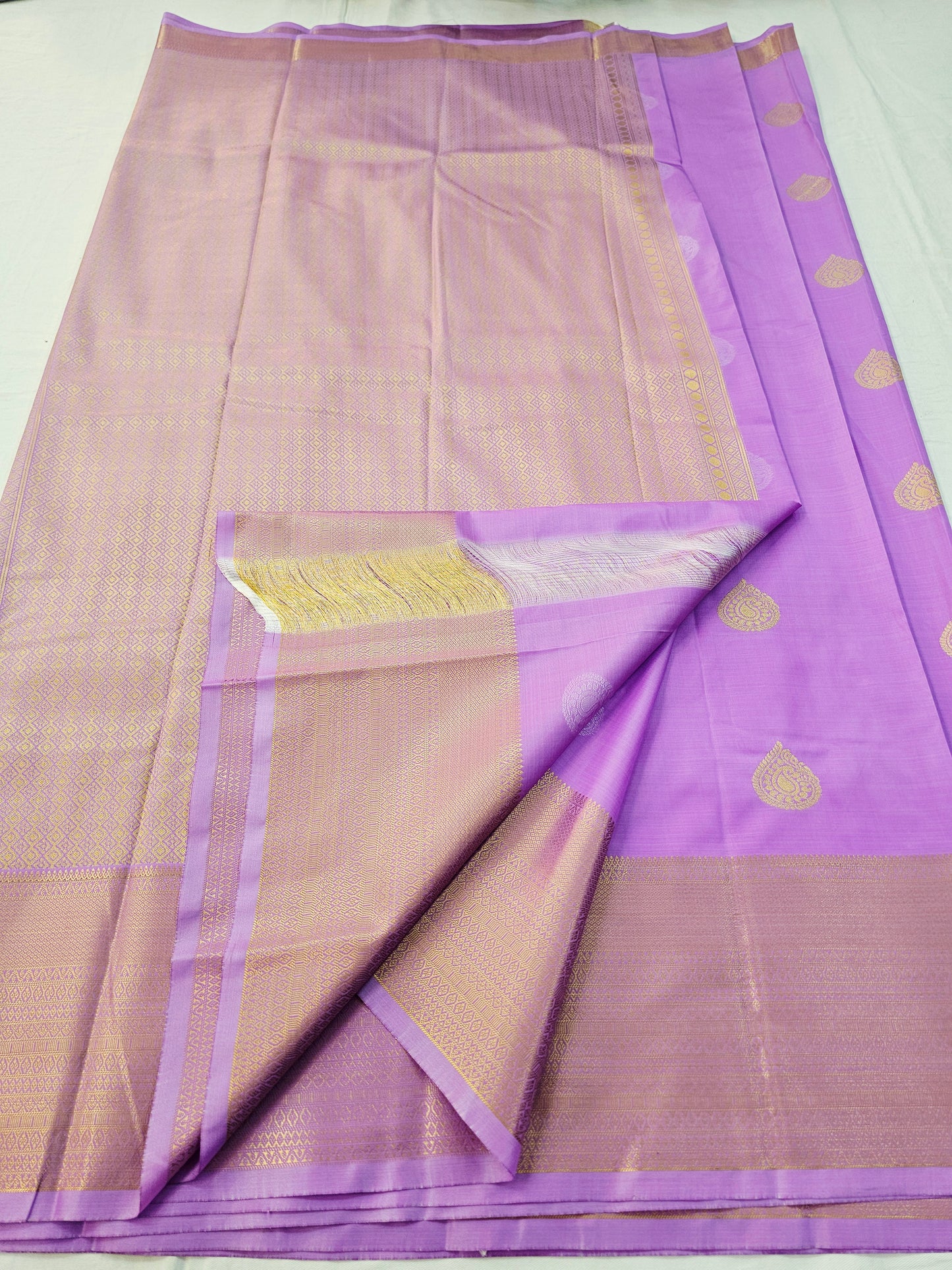 Kanchipuram Blended Self Butta Silk Saree 019