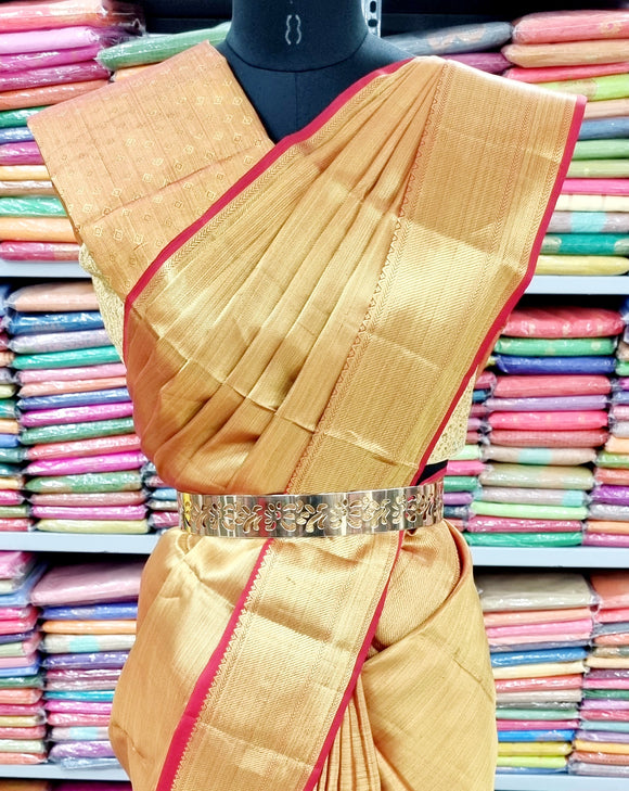 Kanchipuram Pure Handloom High Tissue Silk Saree 022