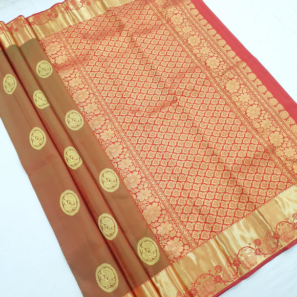Kanchipuram Pure Handloom Fancy Silk Saree 125