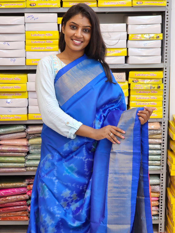 Kanchipuram Blended Pochampally Silk Sarees 055