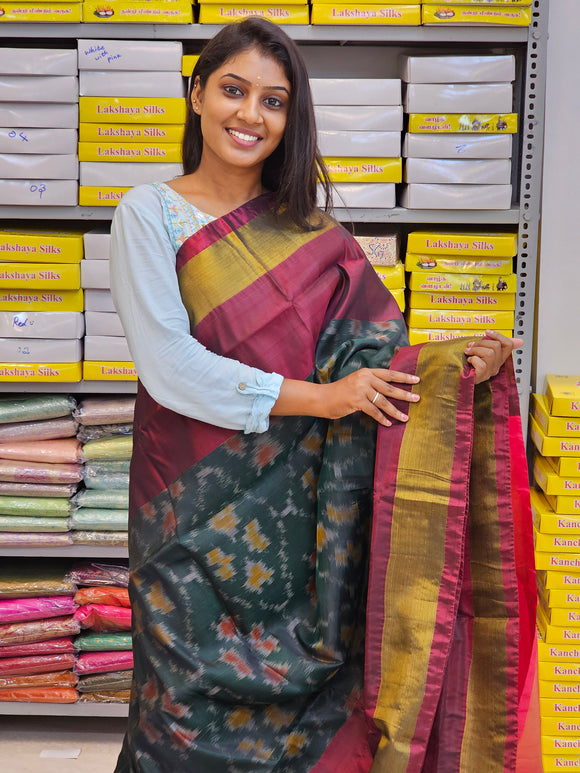 Kanchipuram Blended Pochampally Silk Sarees 062