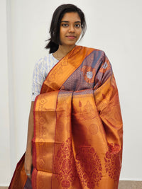 Kanchipuram Blended Mini Bridal silk Saree 021