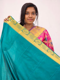 Kanchipuram Blended Mini Bridal silk Saree 022