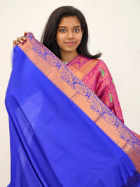 Kanchipuram Blended Mini Bridal silk Saree 029
