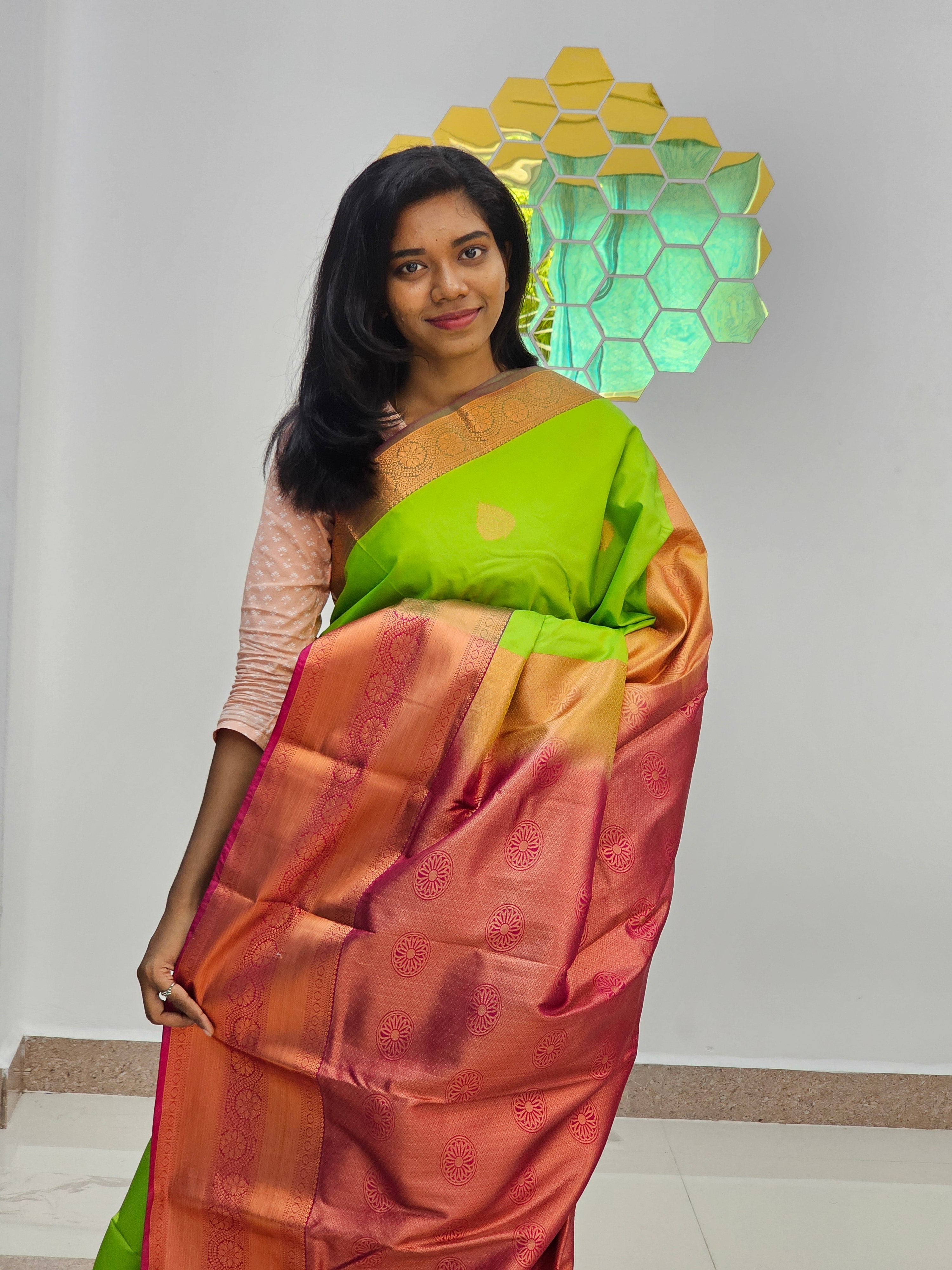 Kanchipuram Blended Fancy Butta Silk Sarees 006