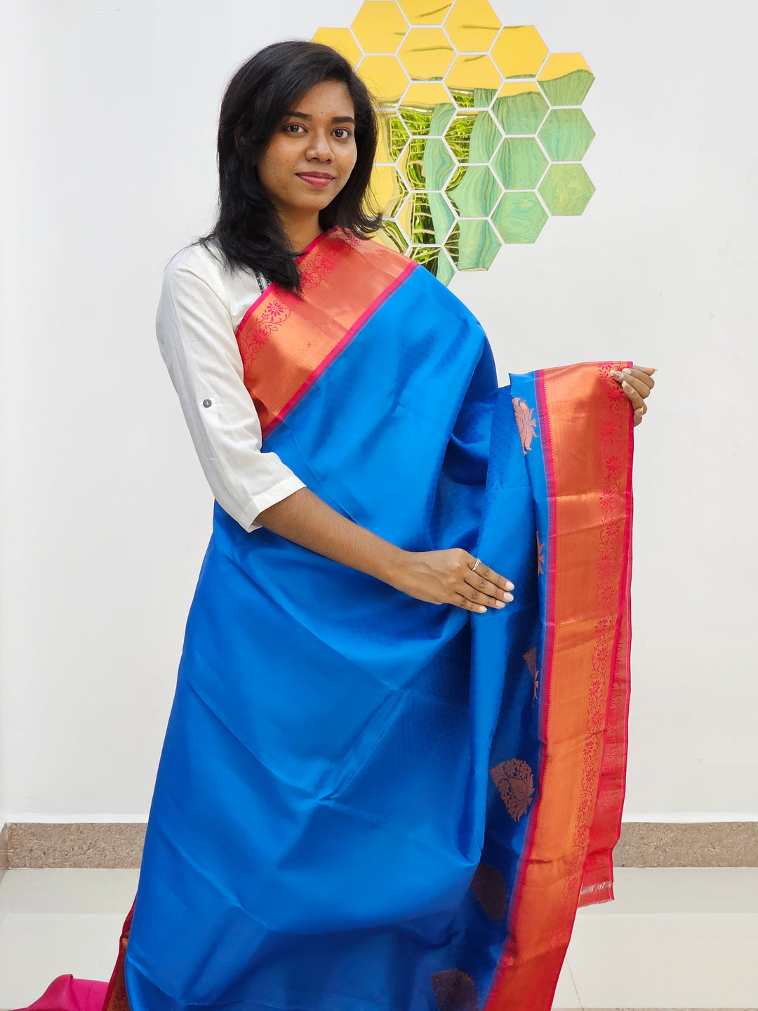 Kanchipuram Blended Elegant Silk Saree 038