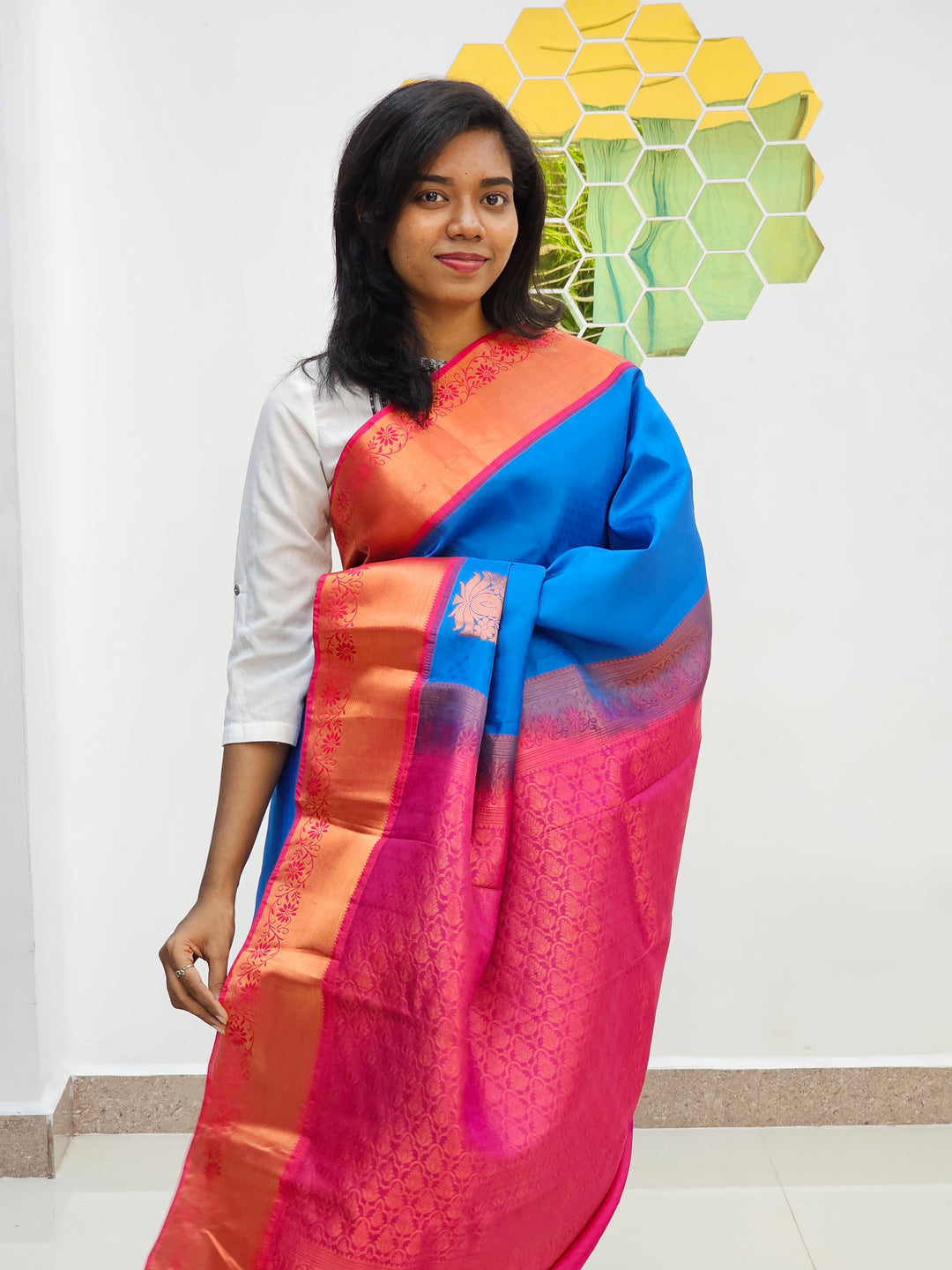 Kanchipuram Blended Elegant Silk Saree 038