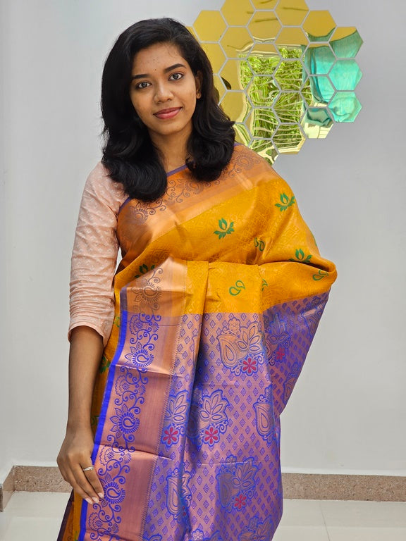 Kanchipuram Blended Mini Bridal silk Saree 113