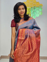 Kanchipuram Blended Bridal silk Saree 091