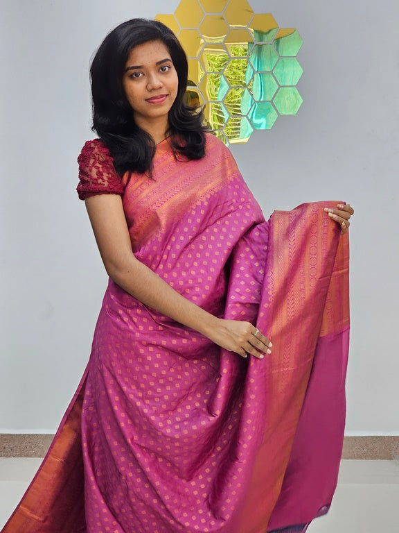 Kanchipuram Blended Bridal Silk Saree 106