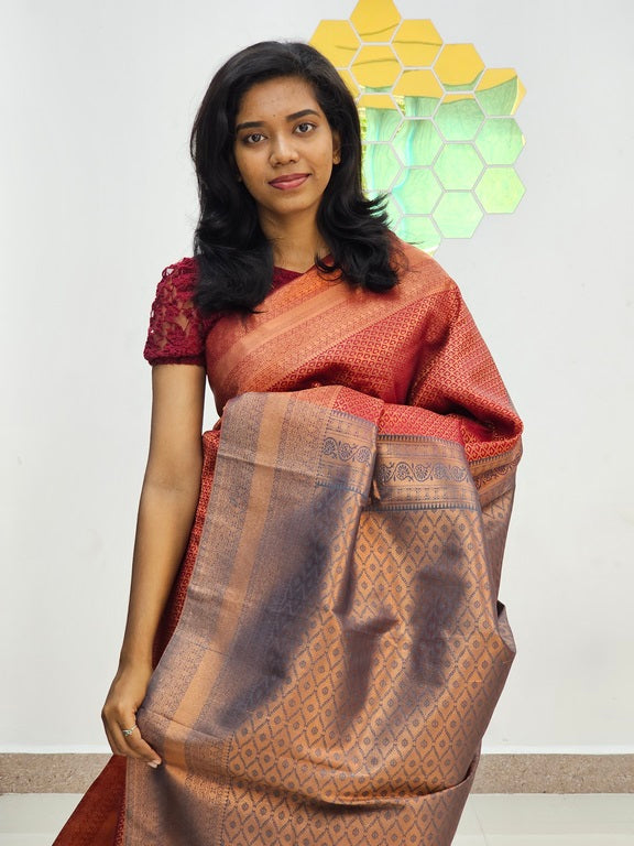 Kanchipuram Blended Bridal Silk Saree 115