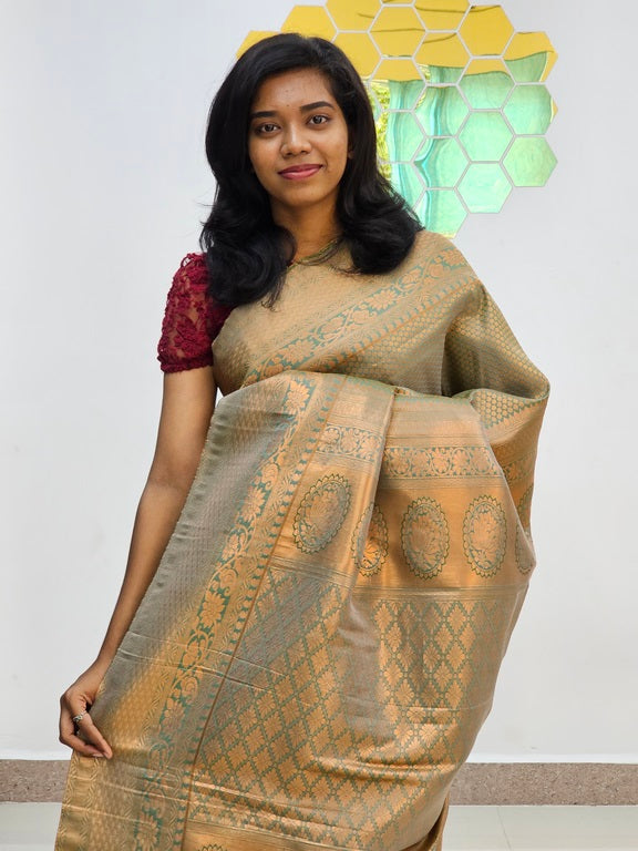 Kanchipuram Blended Bridal Silk Saree 122