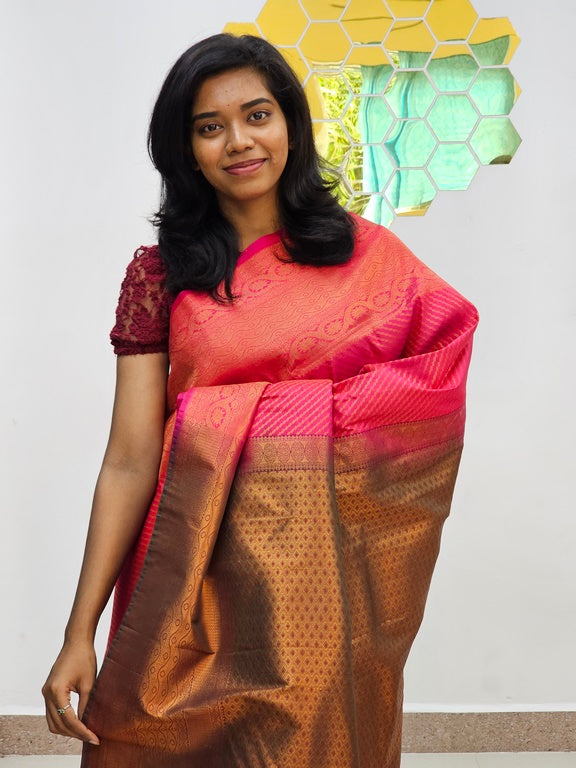 Kanchipuram Blended Bridal Silk Saree 129