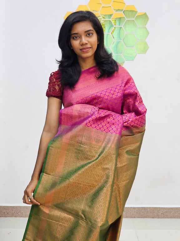 Kanchipuram Blended Bridal Silk Saree 155