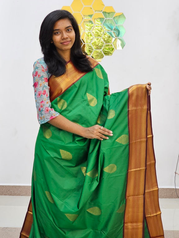 Kanchipuram Blended New Korvai Silk Saree 011