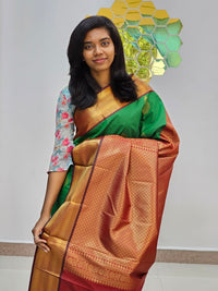 Kanchipuram Blended New Korvai Silk Saree 011
