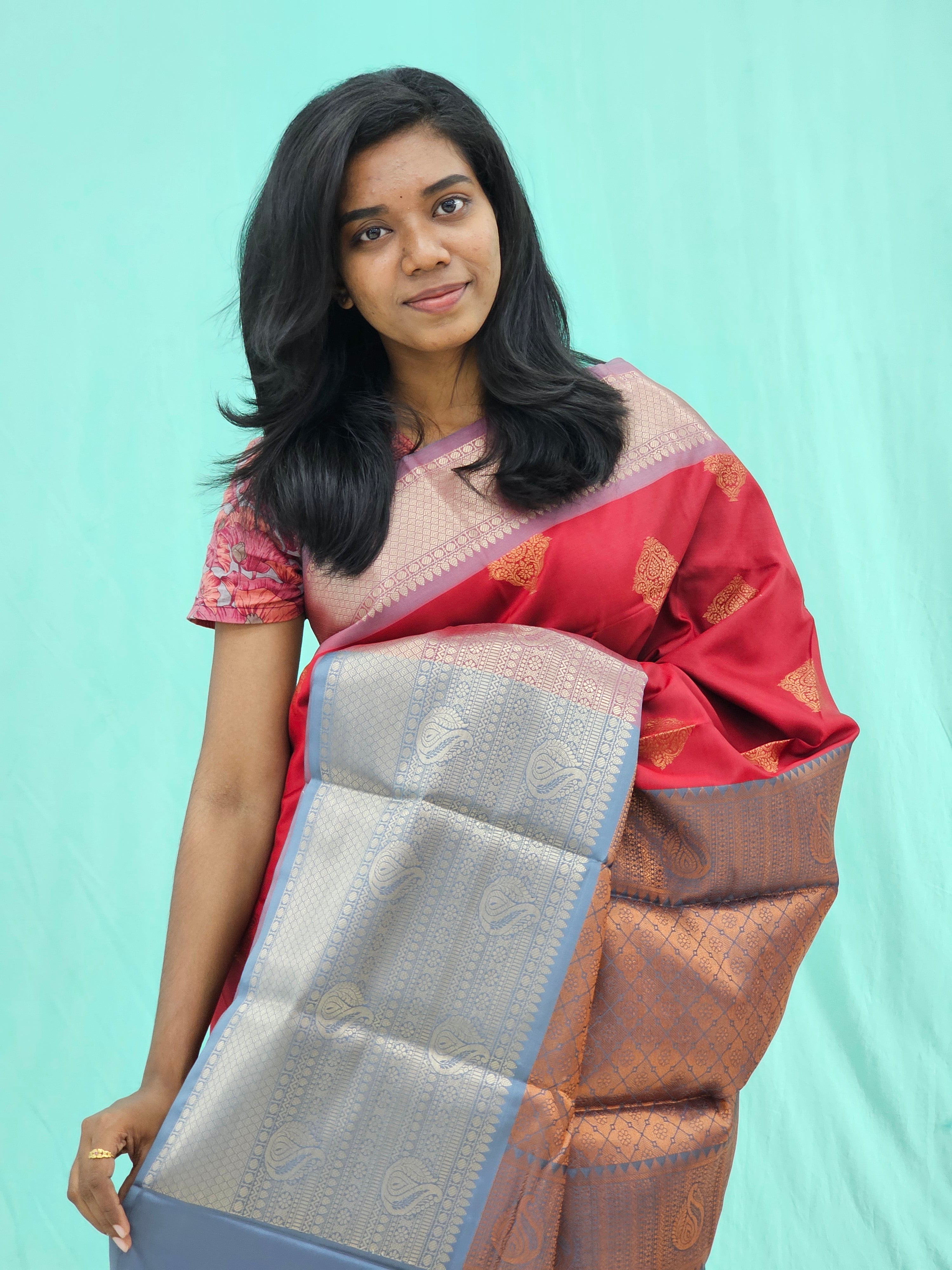 Kanchipuram Blended Trending Silk Saree 017