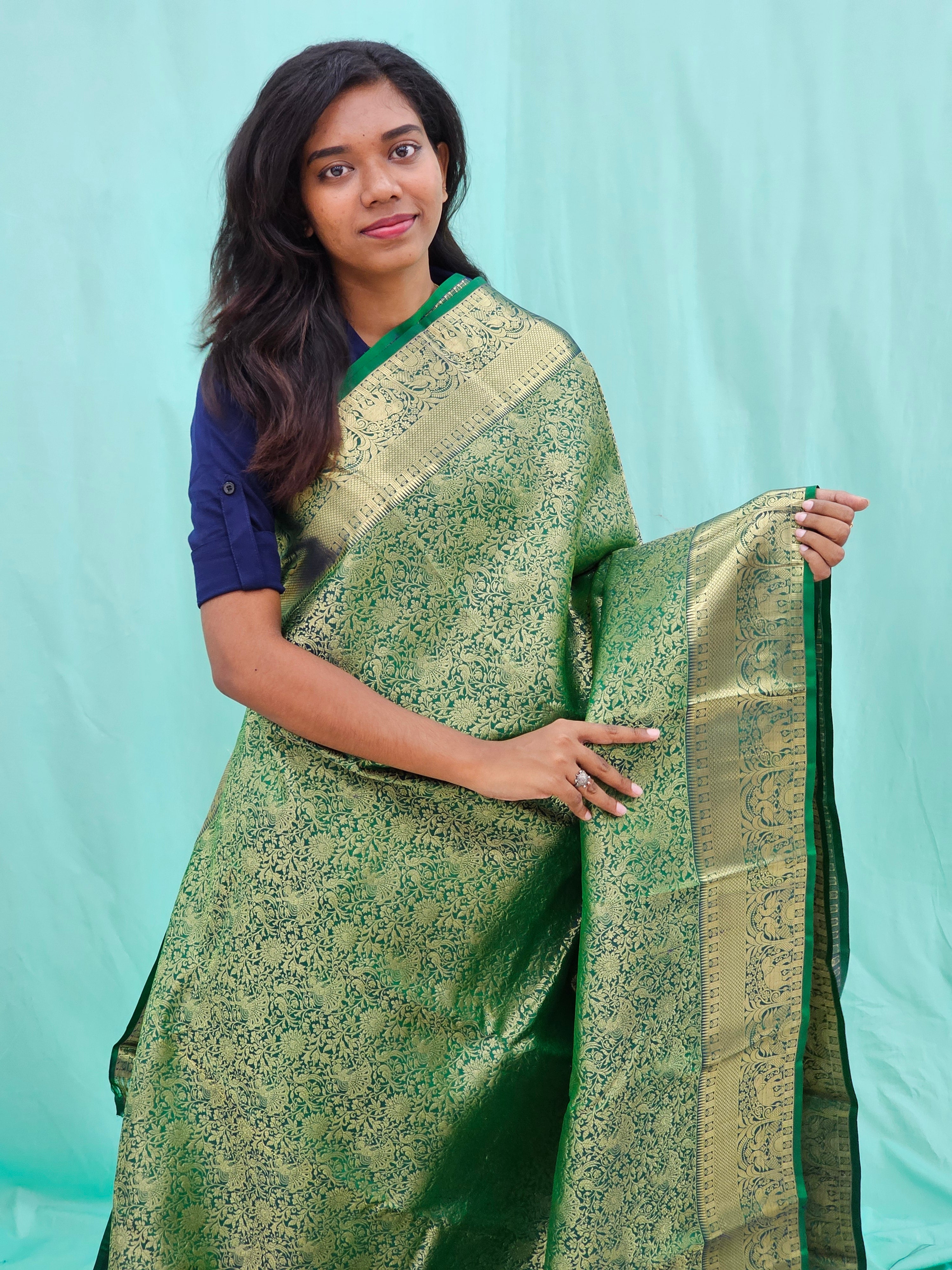 Kanchipuram Pure Traditional Bridal Silk Saree 002