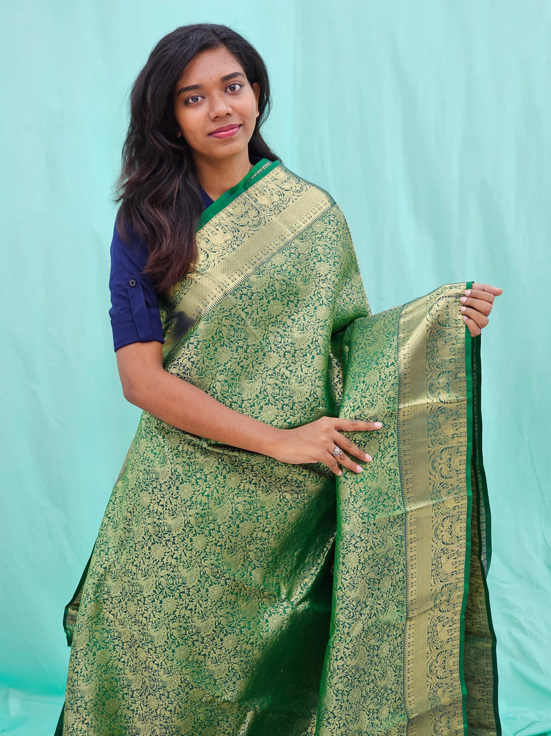 Kanchipuram Pure Traditional Bridal Silk Saree 002