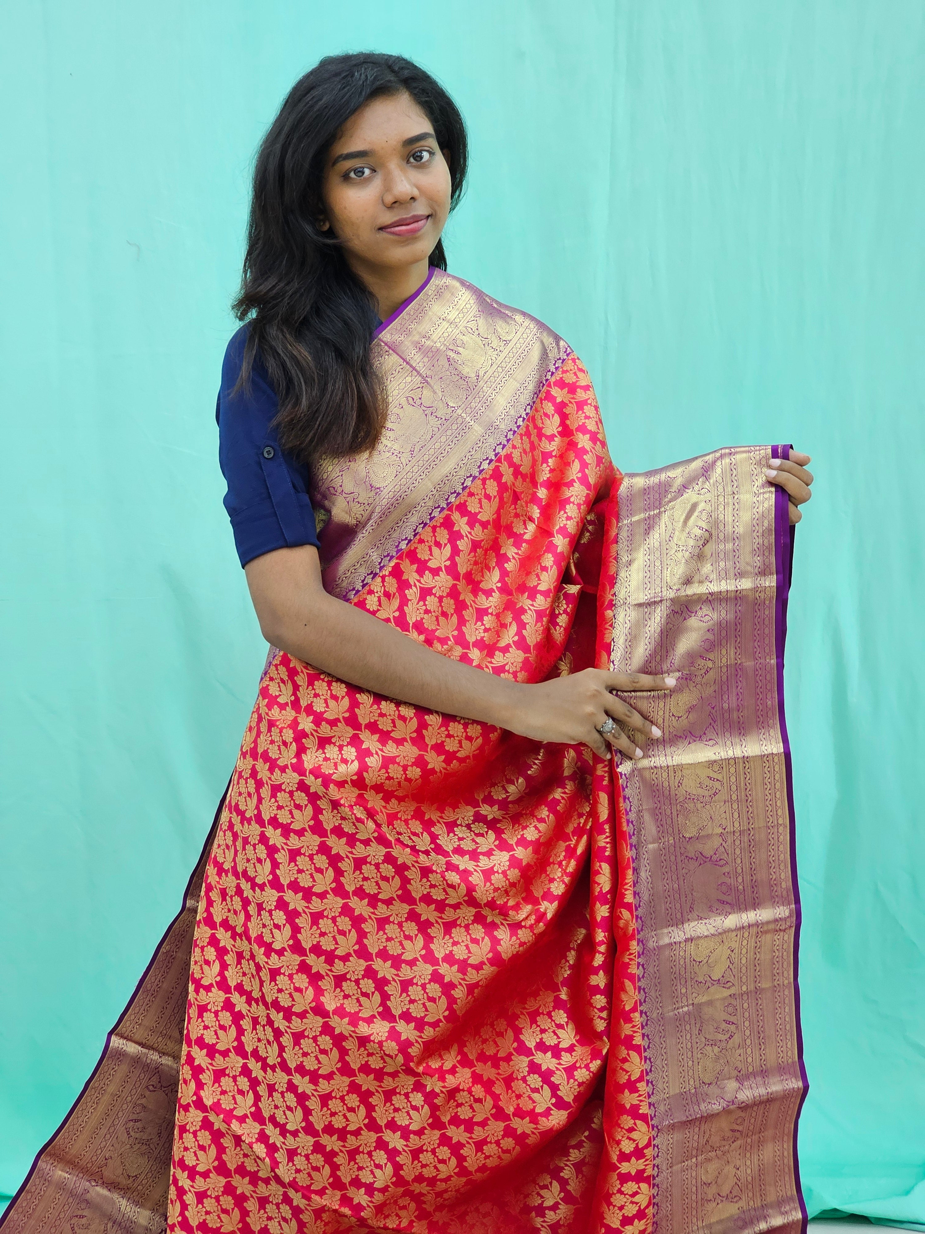 Kanchipuram Pure Traditional Bridal Silk Saree 005