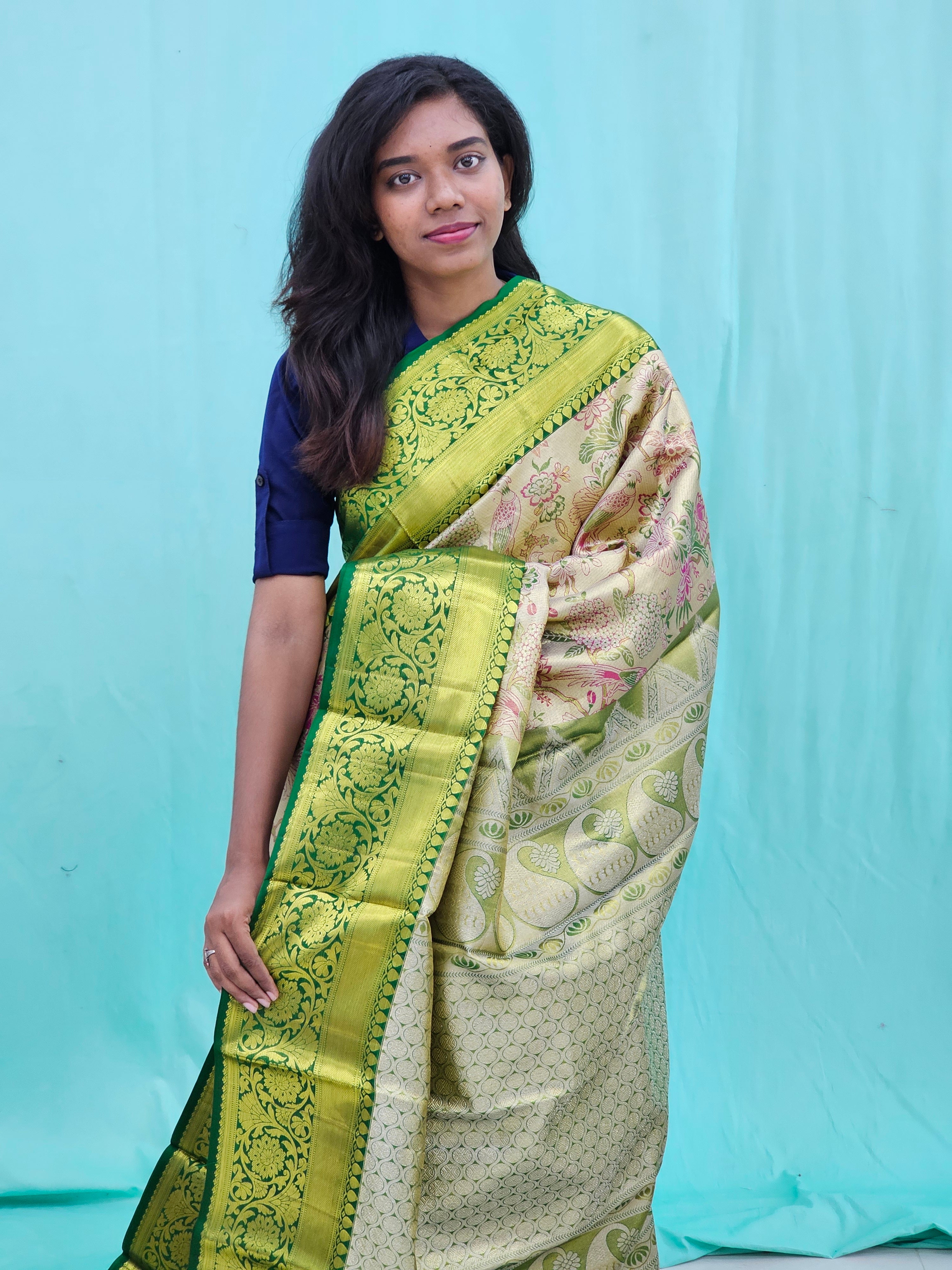 Kanchipuram Pure Tissue Silk Saree 001