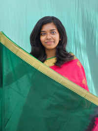 Kanchipuram Blended Mini Bridal Silk Saree 235