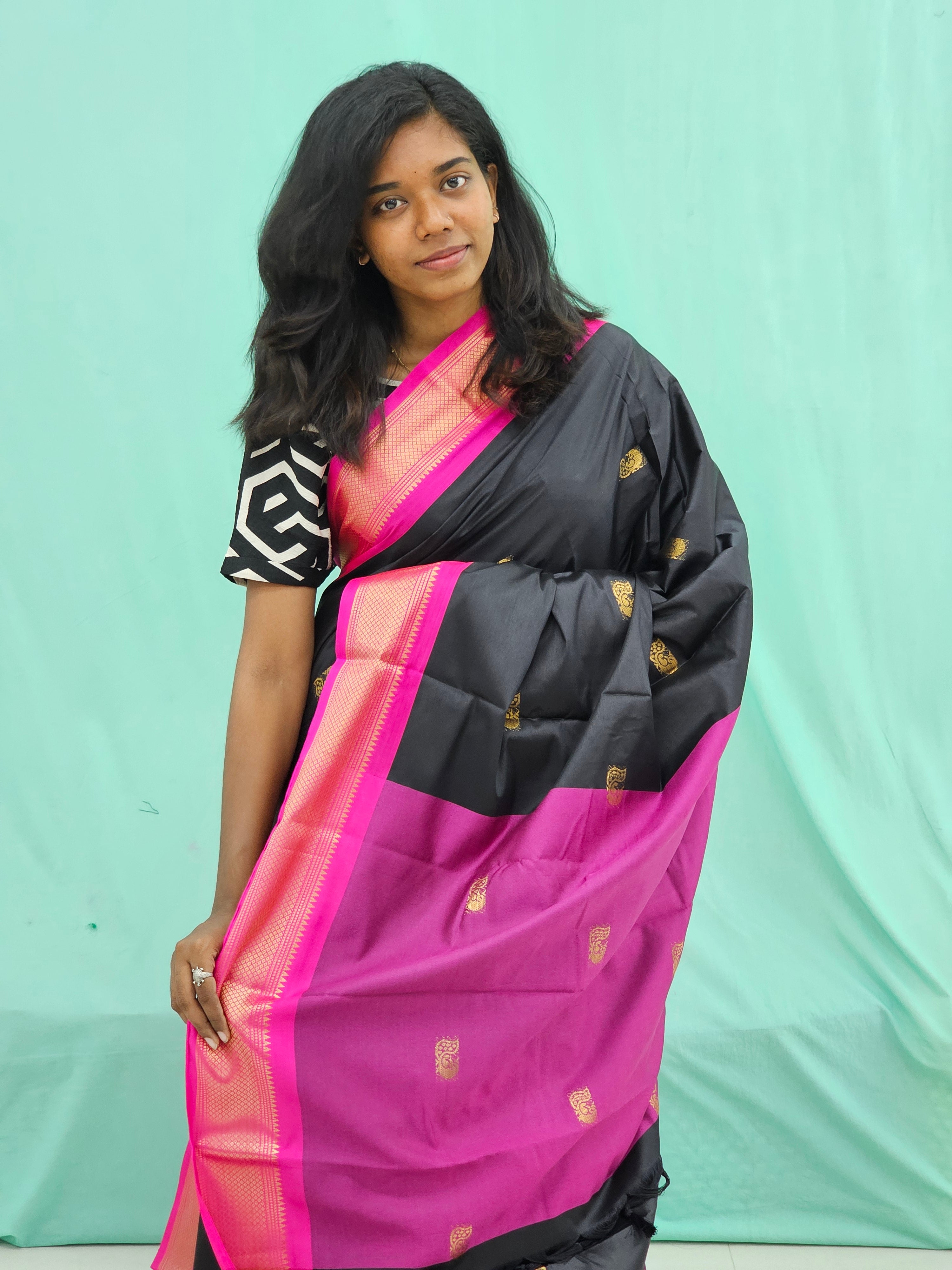 Kanchipuram Blended Soft Fancy Silk Saree 001