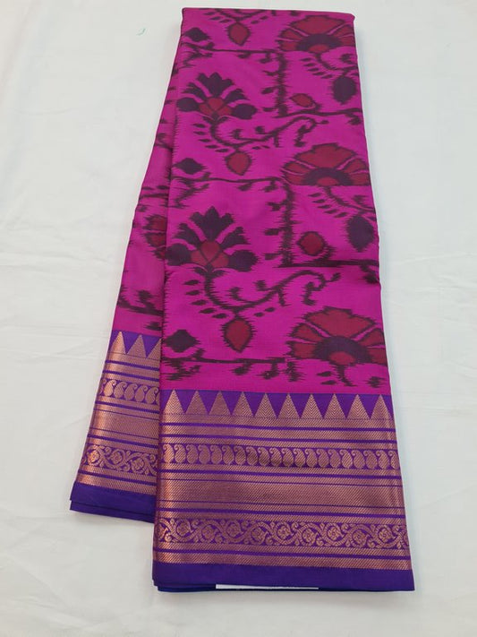 Kanchipuram Blended Pochampally Soft Silk Saree 161