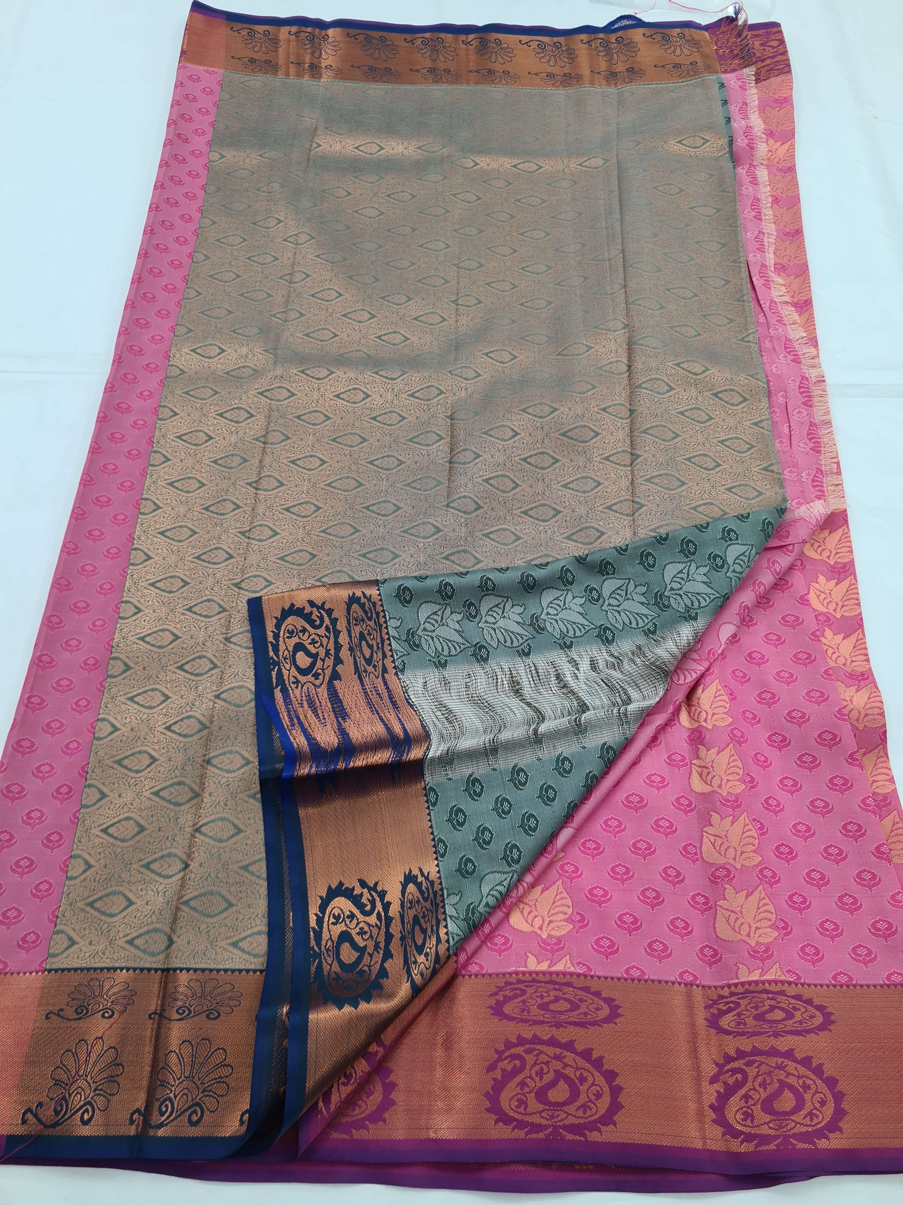 Kanchipuram Blended Soft Silk Silk Saree 019